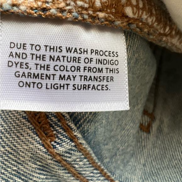 Madewell Relaxed Denim Distressed Raw Hem Jeans Shorts Size 18W - Picture 15 of 15